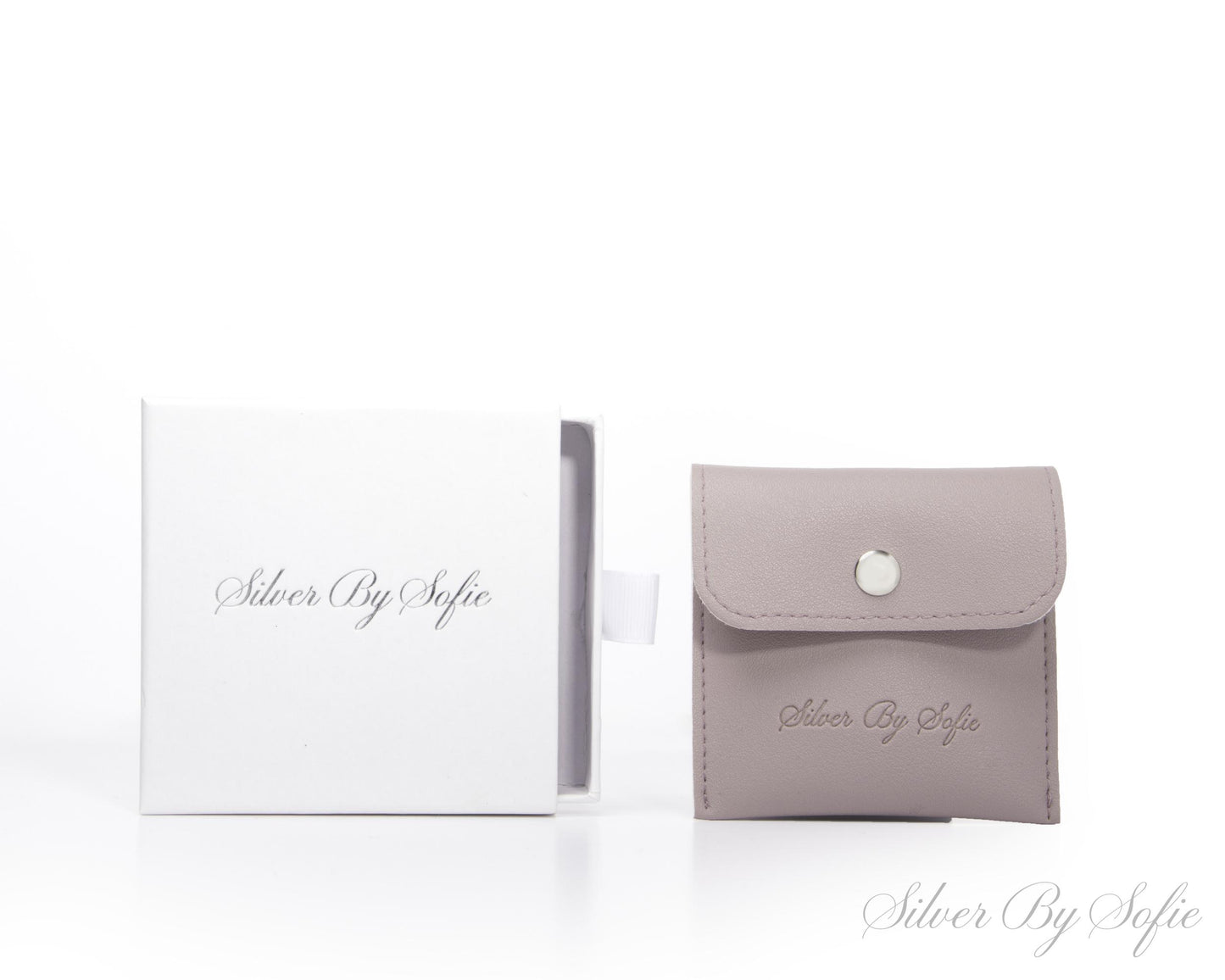 Small circular white opal sterling silver stud earrings